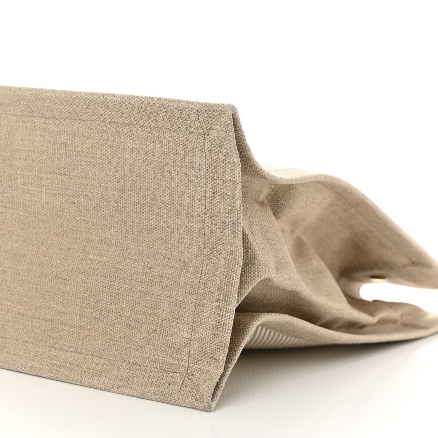 Saint Laurent Linen Calfskin Rive Gauche Tote Beige Sea Salt 10 of 10
