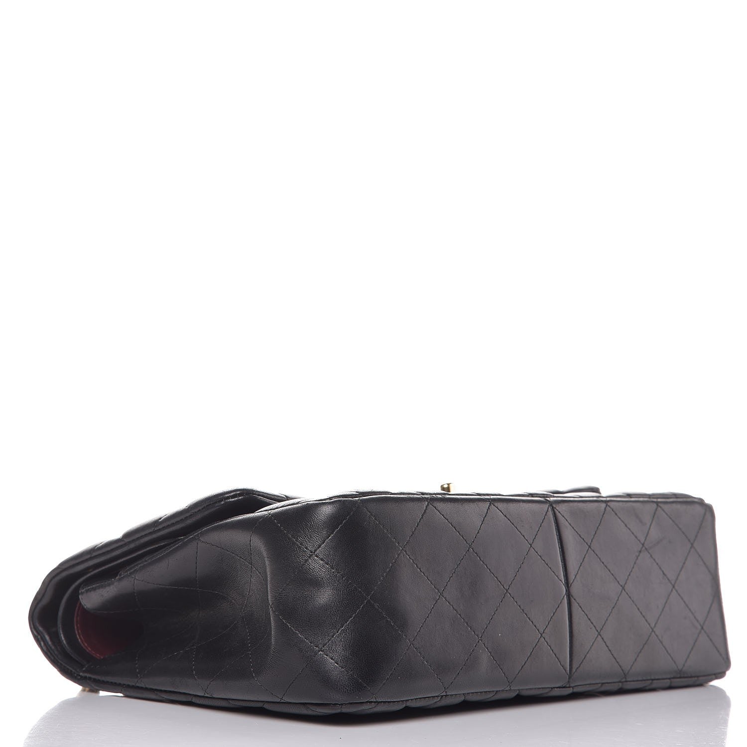 Chanel Lambskin Quilted Jumbo Double Flap Black 4 of 7