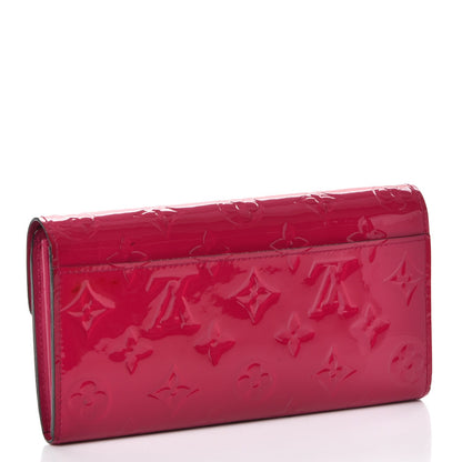 Louis Vuitton Vernis Sarah Wallet NM Rose Indien 3 of 13