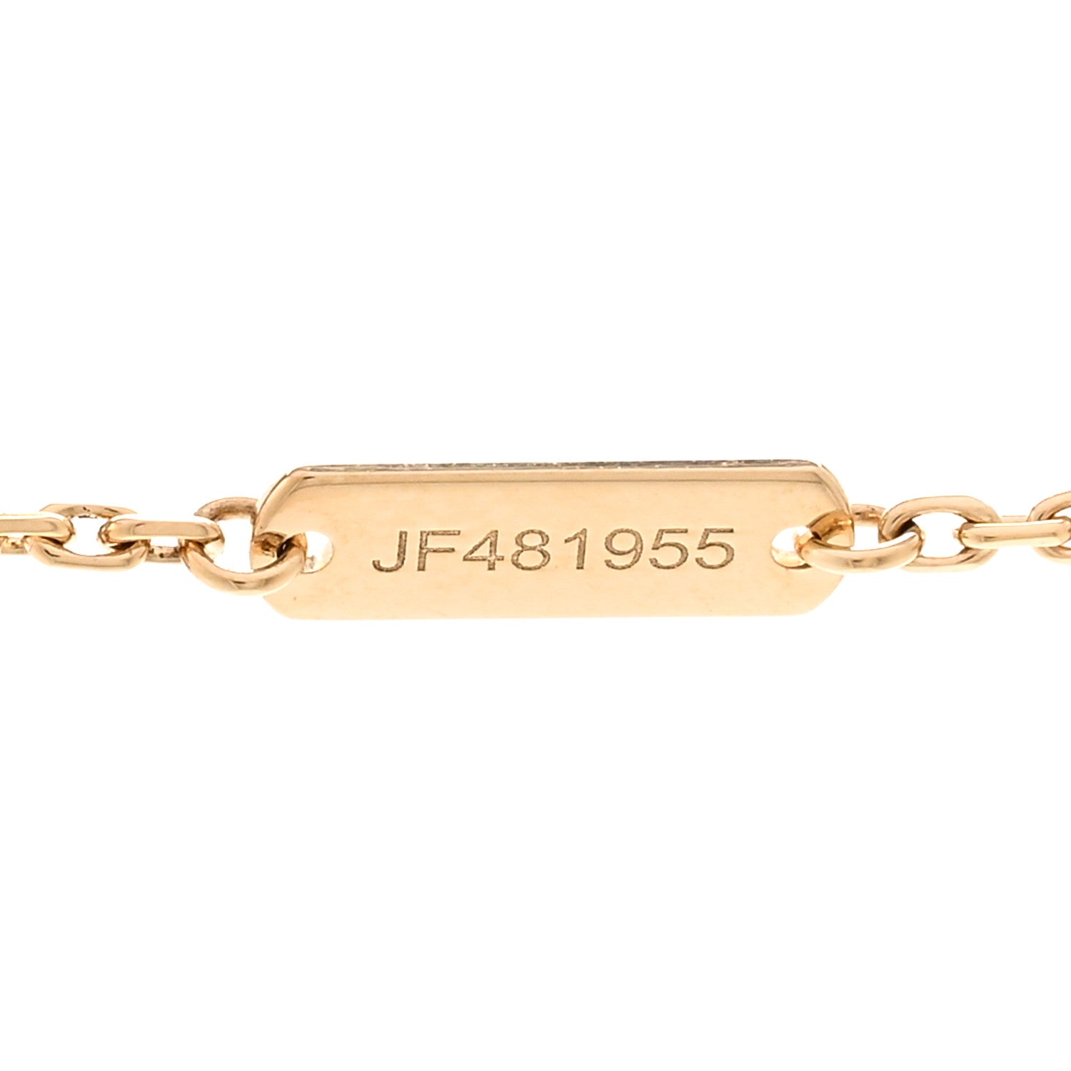 Van Cleef & Arpels 18K Yellow Gold Mother of Pearl Vintage Alhambra Pendant Necklace 5 of 5