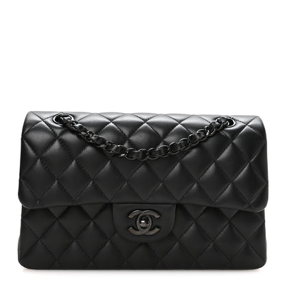 Chanel Lambskin Quilted Small Double Flap So Black 1 of 11