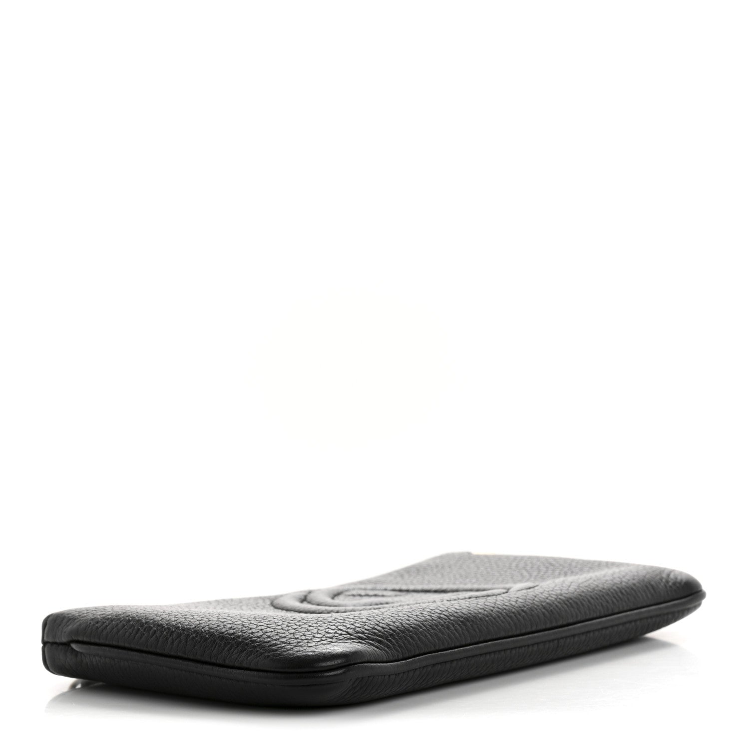 Gucci Pebbled Calfskin Soho Wristlet Black 4 of 11