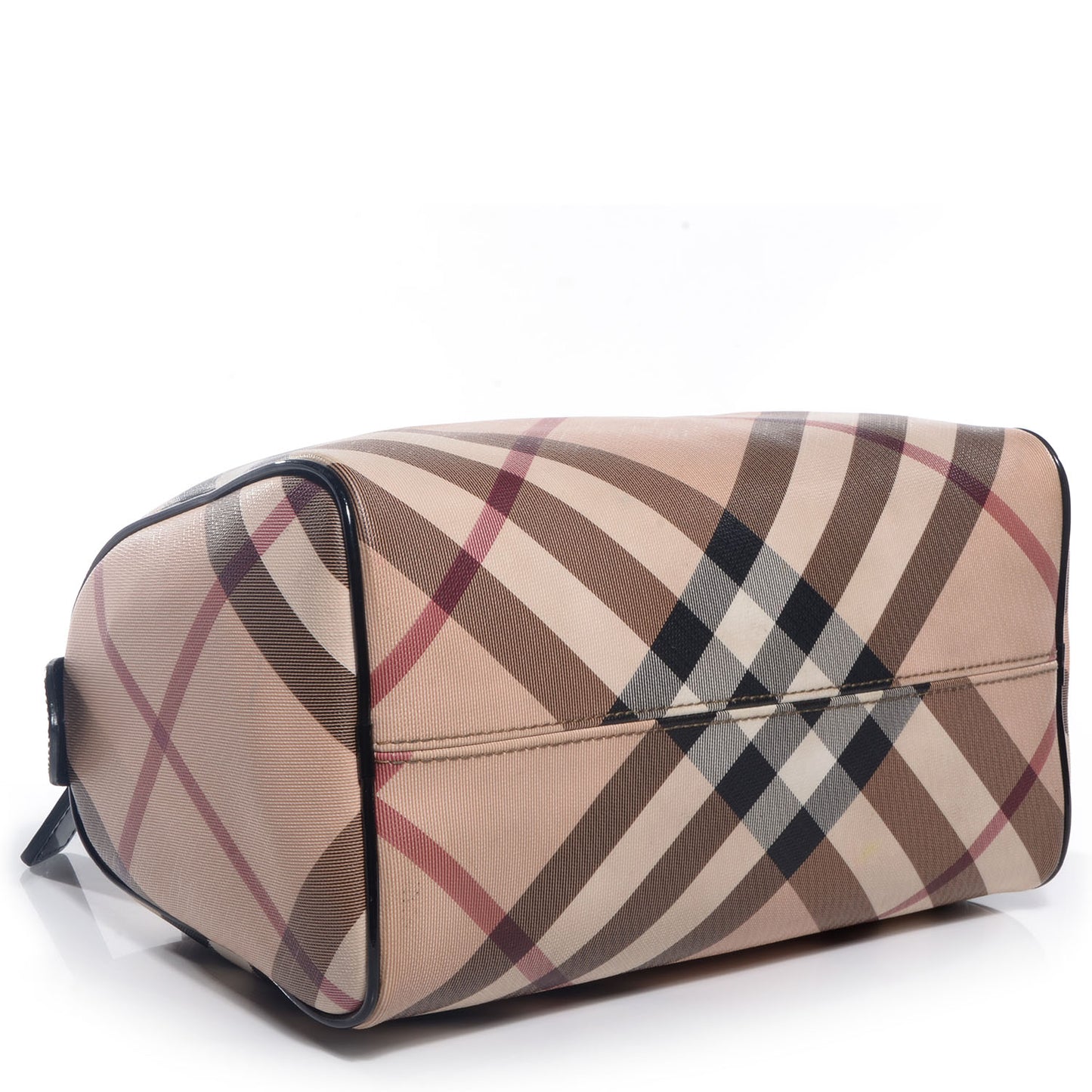 Nova Check Patent Small Chester Bowling Bag Black