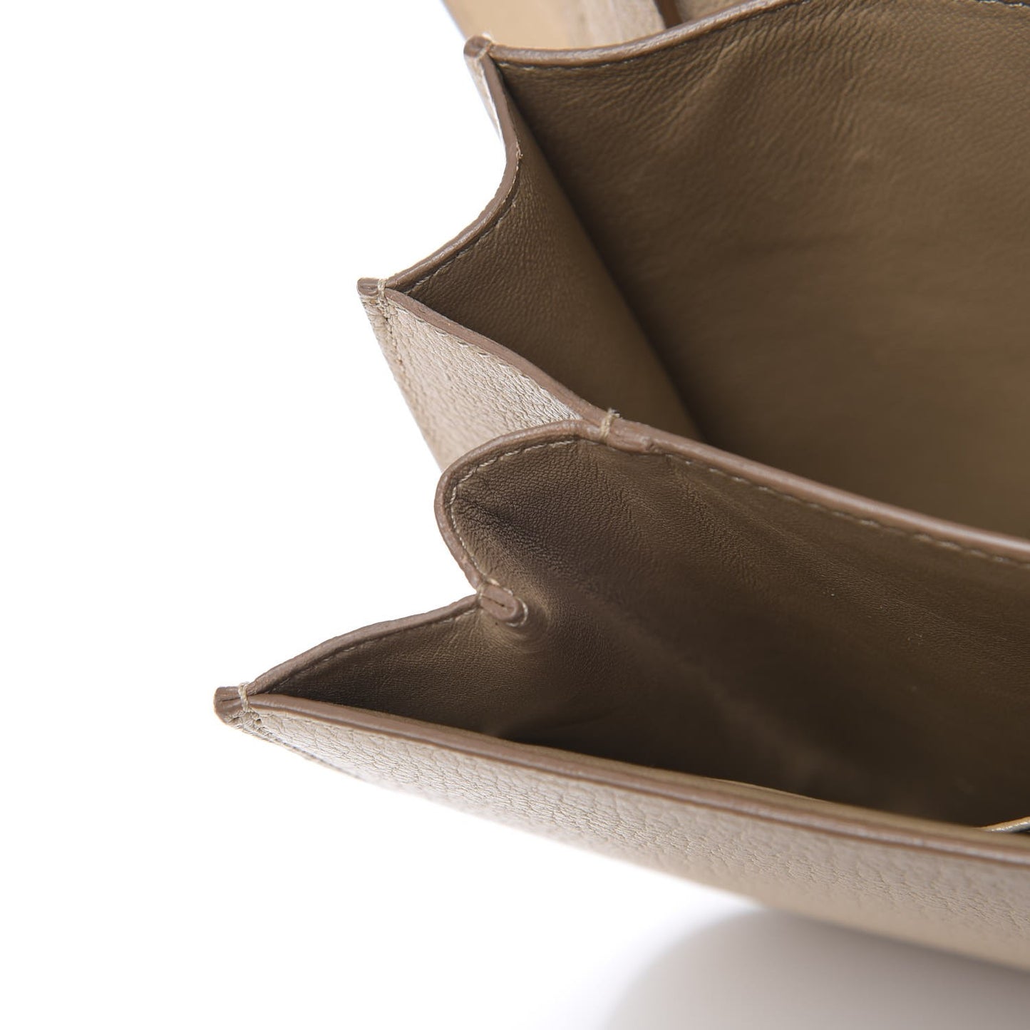 Goatskin Medium Classic Box Flap Bag Dune