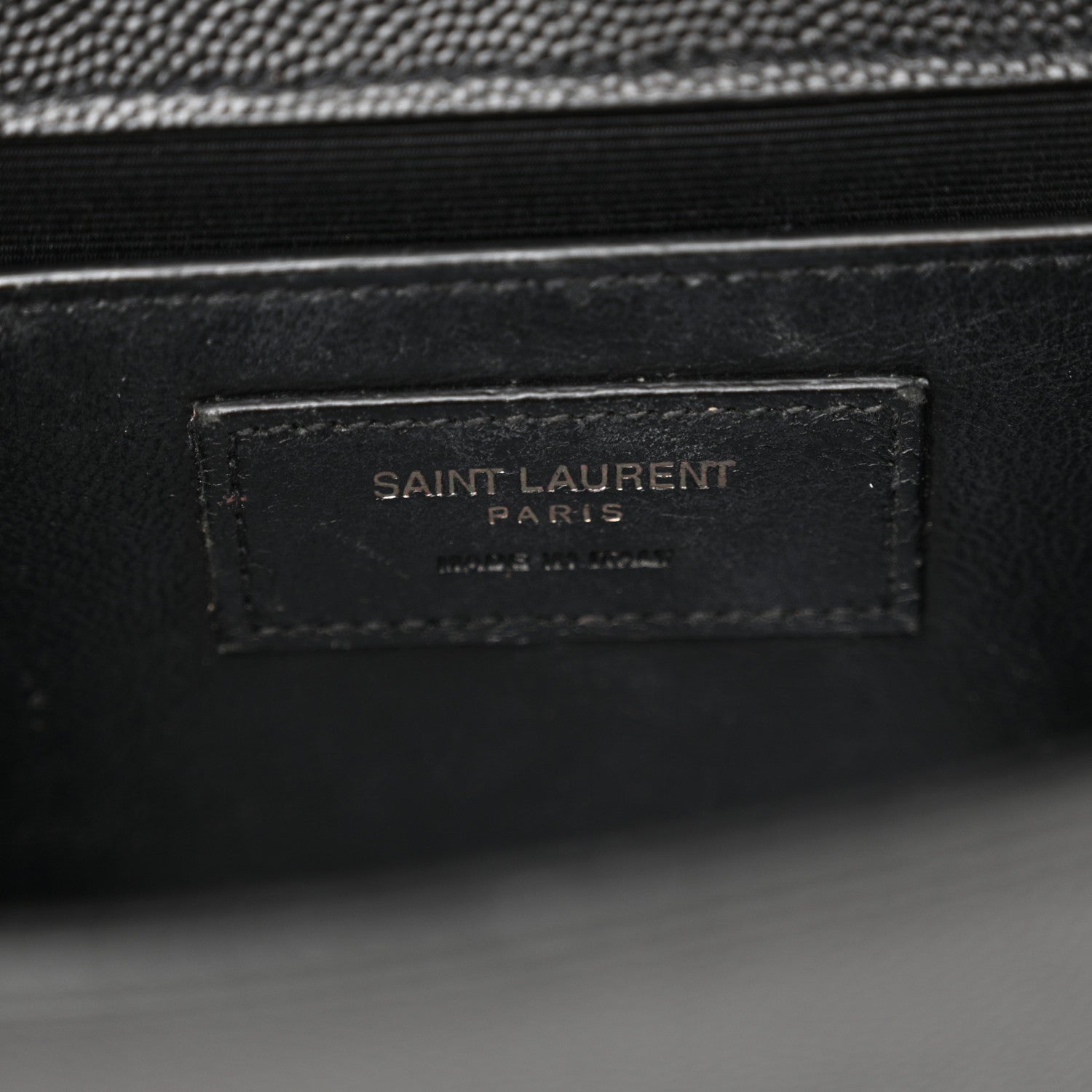 Saint Laurent Grain De Poudre Small Monogram Monochrome Kate Satchel Black 6 of 22