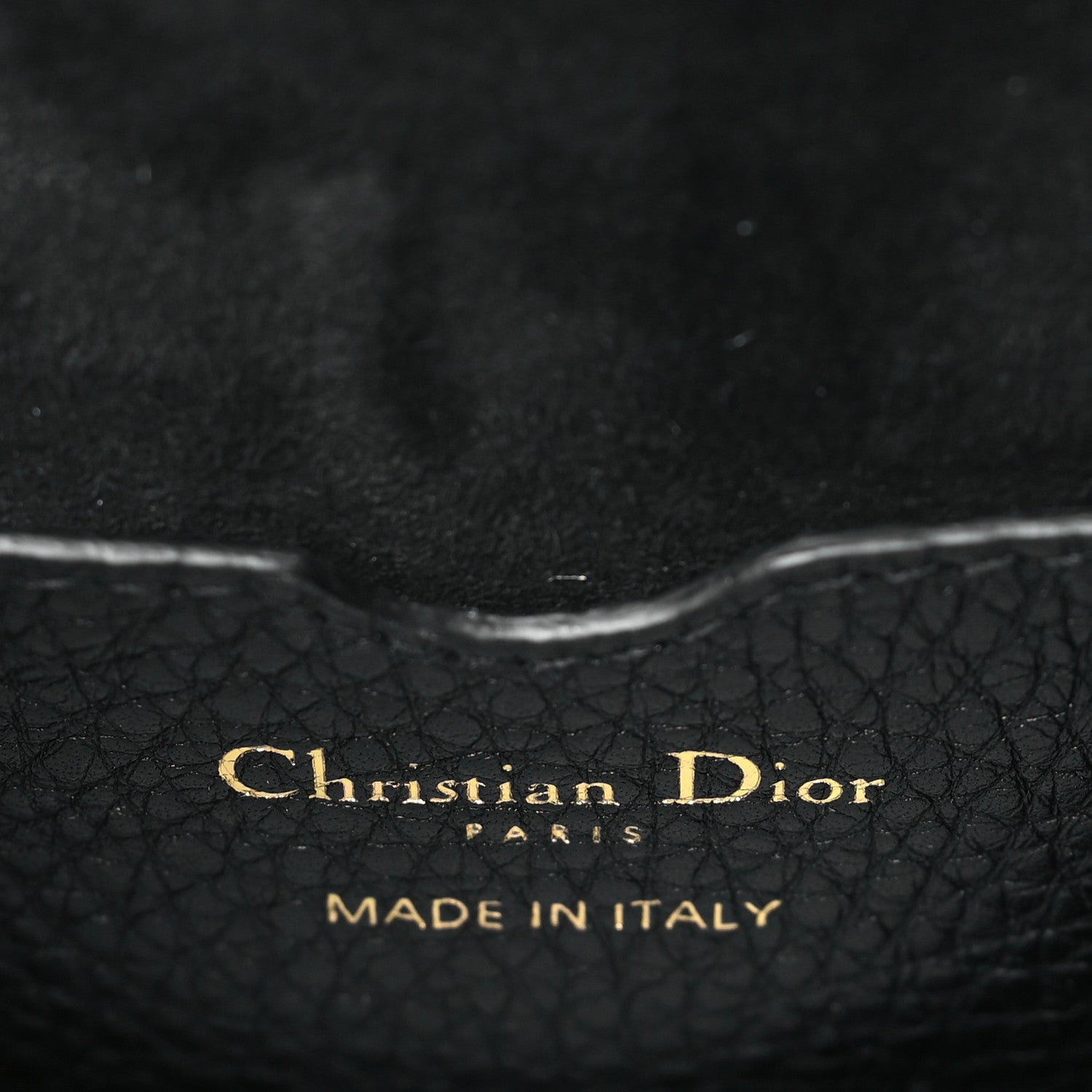 Christian Dior Grained Calfskin Medium Bobby Flap Black 6 of 9