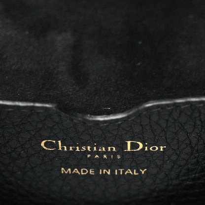 Christian Dior Grained Calfskin Medium Bobby Flap Black 6 of 9