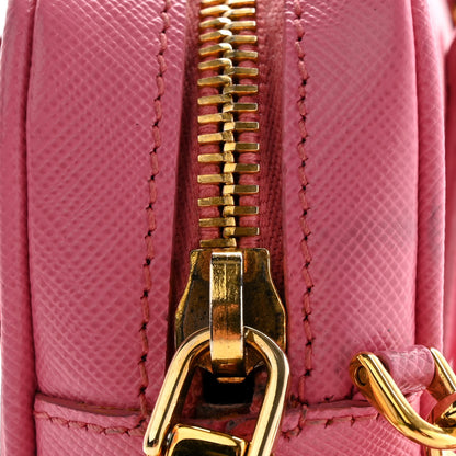 Prada Saffiano Lux Mini Top Handle Crossbody Bag Geranio 14 of 17