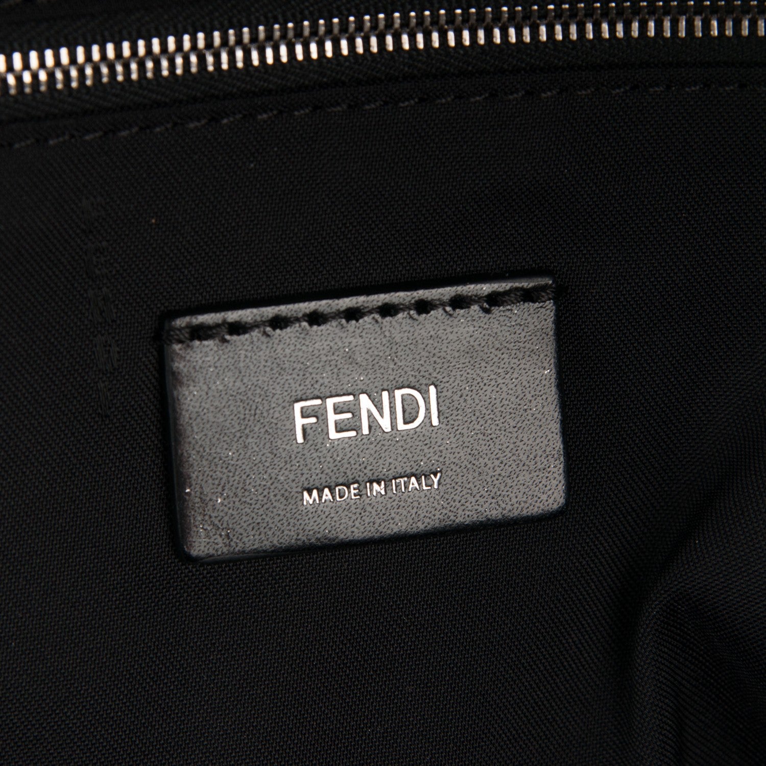 Fendi Nylon Vitello Liberty Face No Words Backpack Black 6 of 7