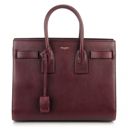 Saint Laurent Calfskin Small Sac De Jour Amarena 2 of 16