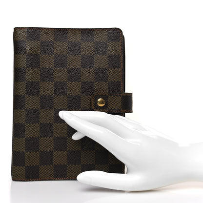 Louis Vuitton Damier Ebene Medium Ring Agenda Cover 2 of 8