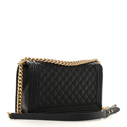 Chanel Caviar Quilted New Medium Boy Flap Black 2 of 8