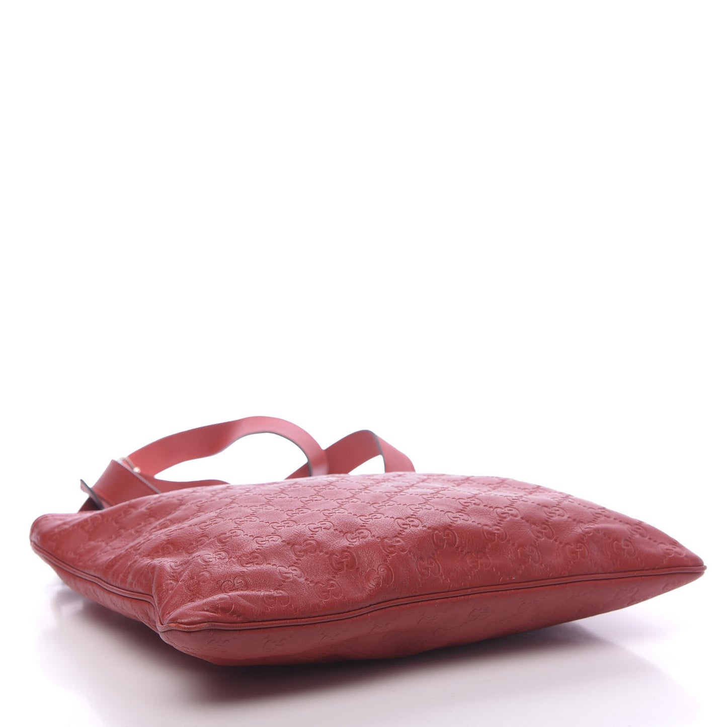 Guccissima Medium Flat Messenger Bag Red