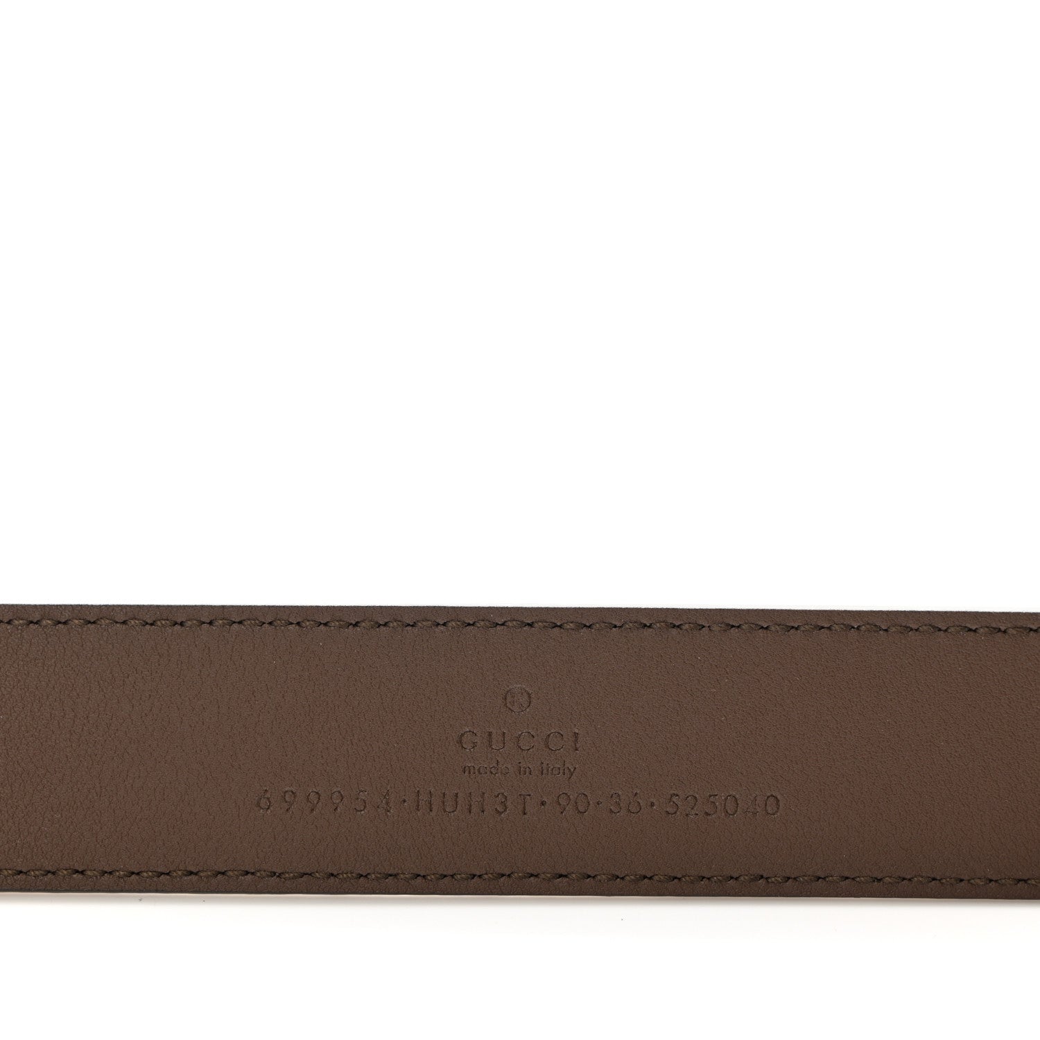 Gucci GG Supreme Monogram Dollar Calfskin Bamboo 30mm Belt 90 36 Beige Ebony Fuxia Fluo 3 of 6