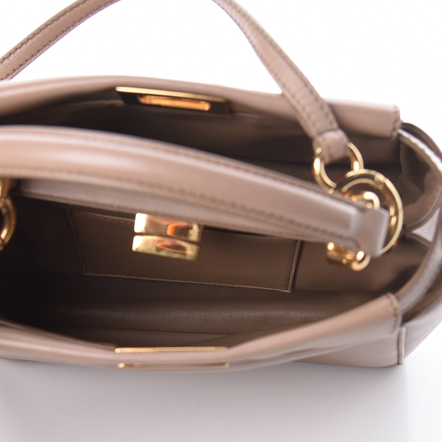 Fendi Nappa Mini Peekaboo Iconic Satchel Ratmusquet 7 of 11