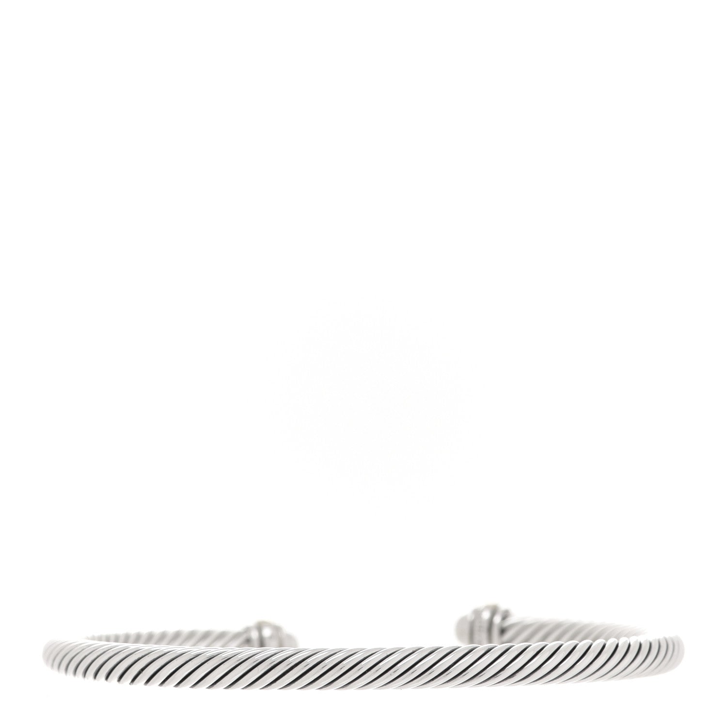 David Yurman Sterling Silver 18K Yellow Gold 4mm Cable Classics Bracelet 3 of 4