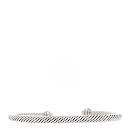 David Yurman Sterling Silver 18K Yellow Gold 4mm Cable Classics Bracelet 3 of 4