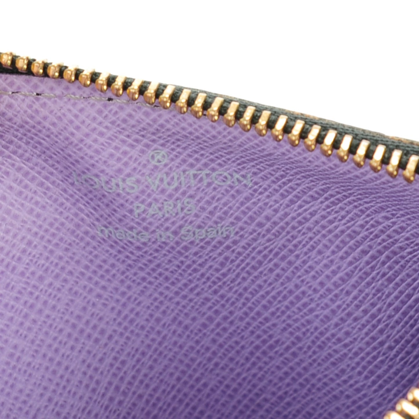 Monogram Multicolor Key Pouch Black Violet