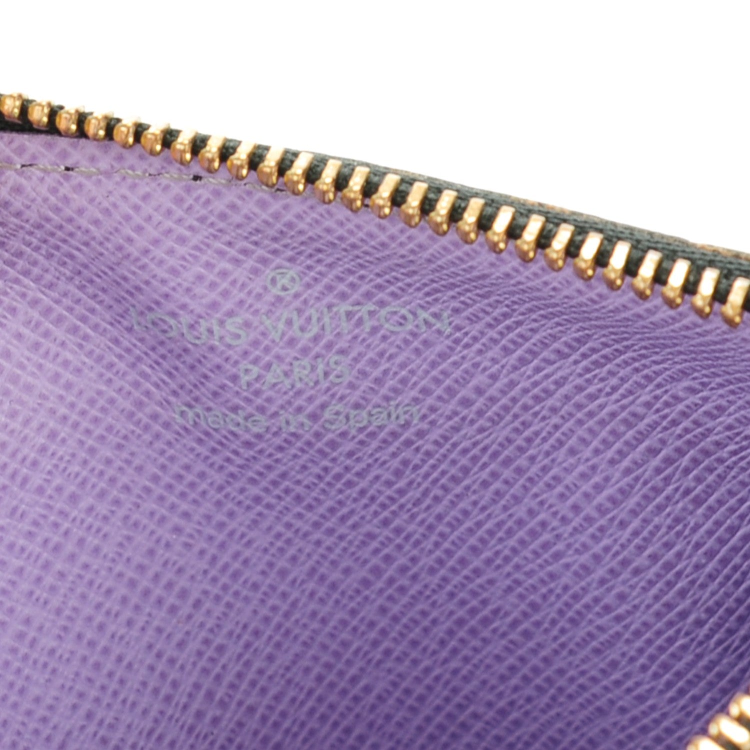 Louis Vuitton Monogram Multicolor Key Pouch Black Violet 6 of 7