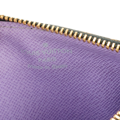 Louis Vuitton Monogram Multicolor Key Pouch Black Violet 6 of 7