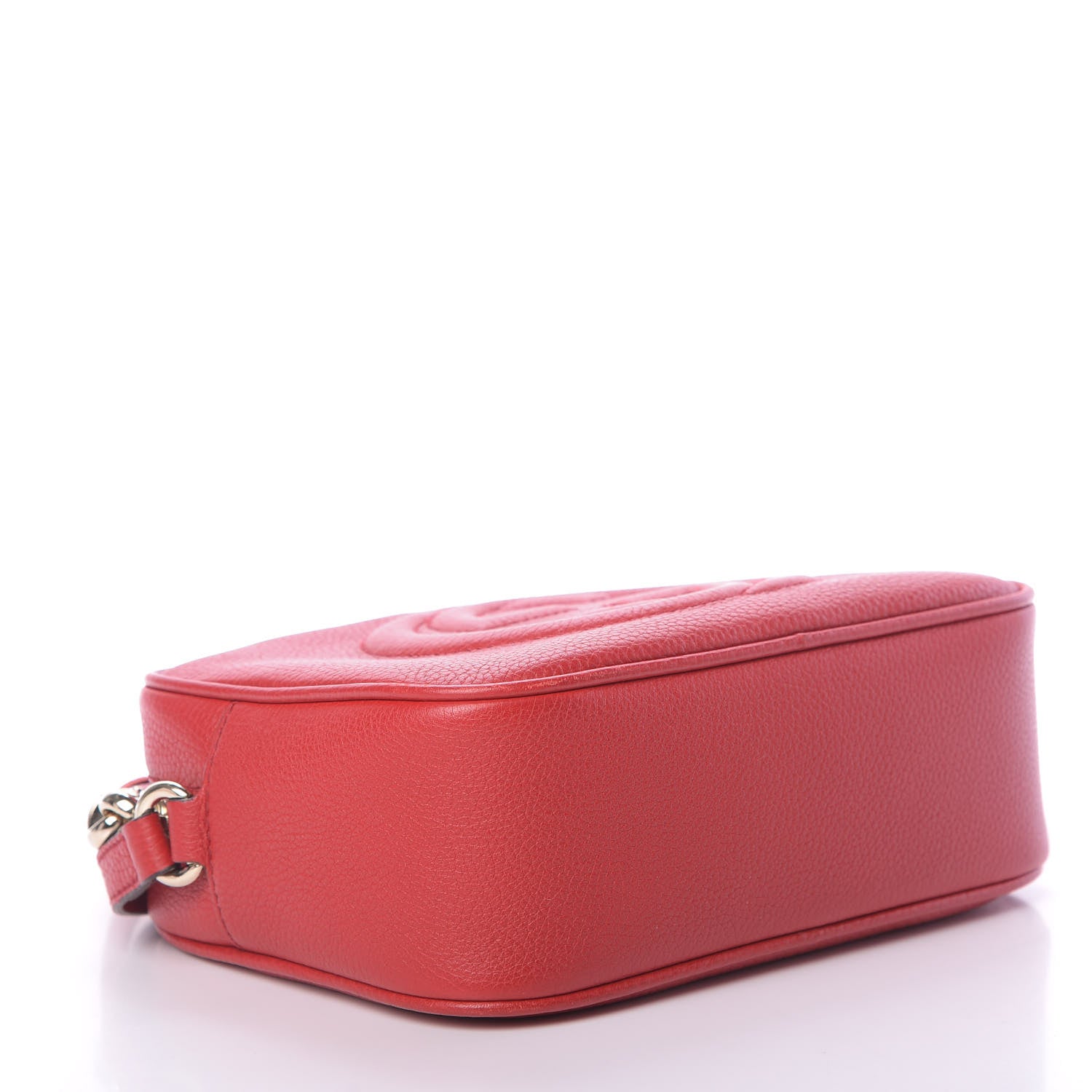 Gucci Pebbled Calfskin Small Soho Disco Bag Tabasco Red 4 of 14