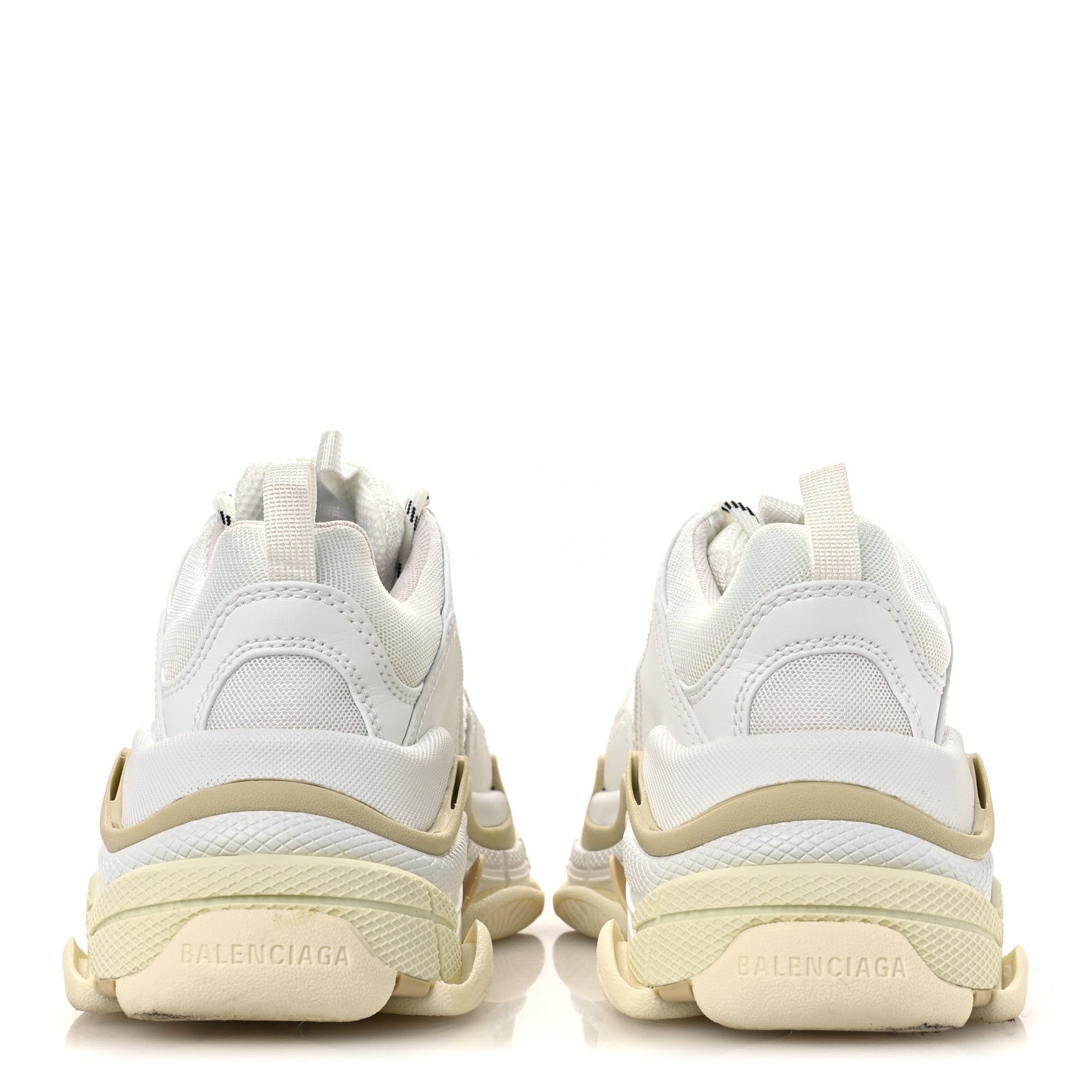 Balenciaga Fabric Mesh Womens Triple S Sneakers 36 White 6 of 10