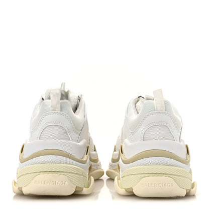 Balenciaga Fabric Mesh Womens Triple S Sneakers 36 White 6 of 10