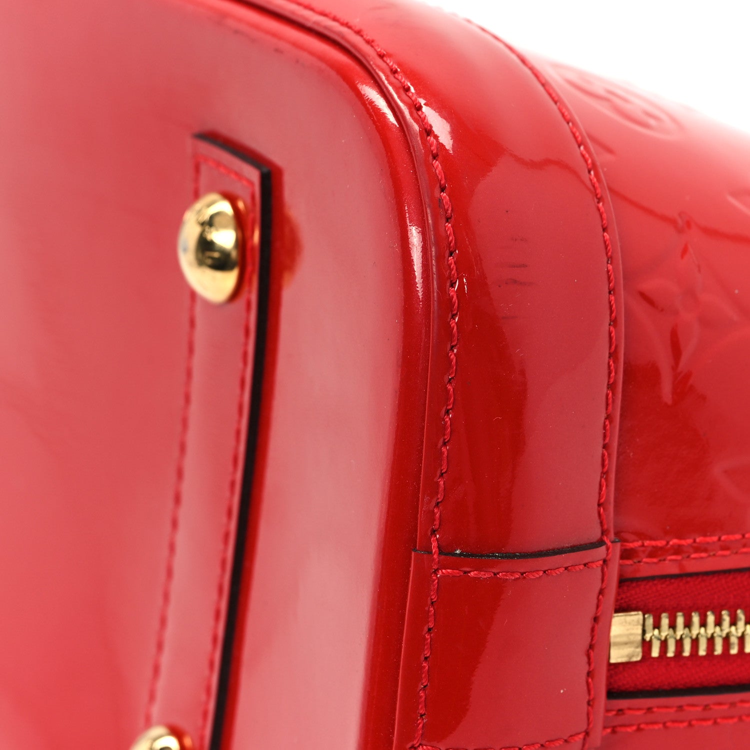 Louis Vuitton Vernis Alma PM Cherry 10 of 11
