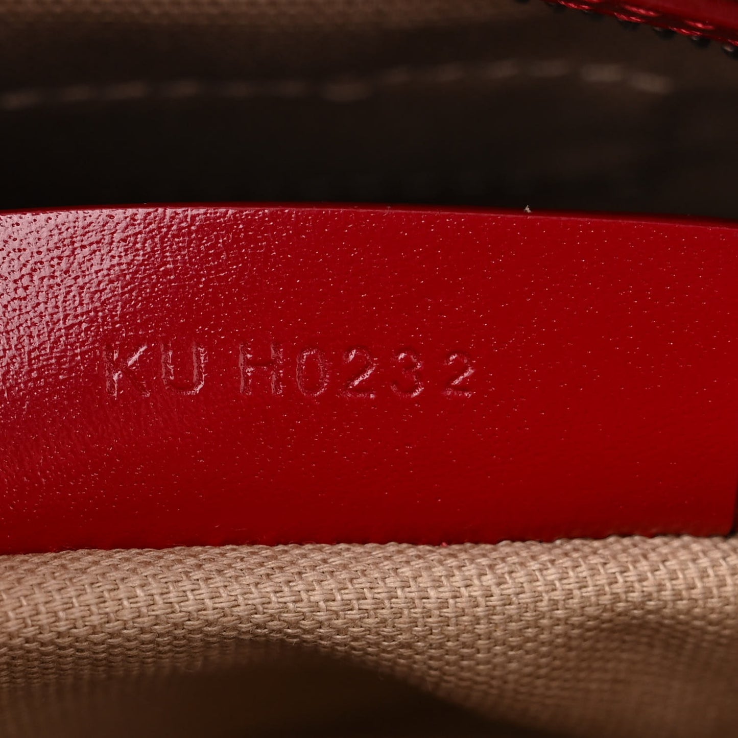 Shiny Lord Calfskin Mini Antigona Dark Red