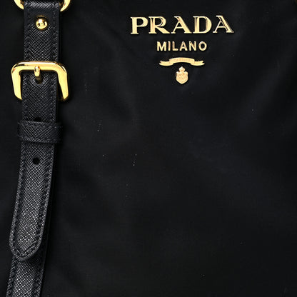 Prada Tessuto Nylon Saffiano Tote Black 7 of 7