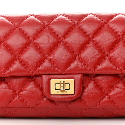 Chanel Aged Calfskin Quilted 2.55 Reissue Flap Belt Bag Red 7 of 11