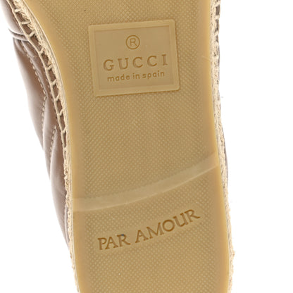 Gucci Nappa Matelasse GG Marmont Espadrilles 37.5 Porcelain Rose 6 of 11