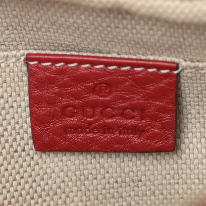 Gucci Pebbled Calfskin Small Soho Disco Bag Tabasco Red 6 of 10