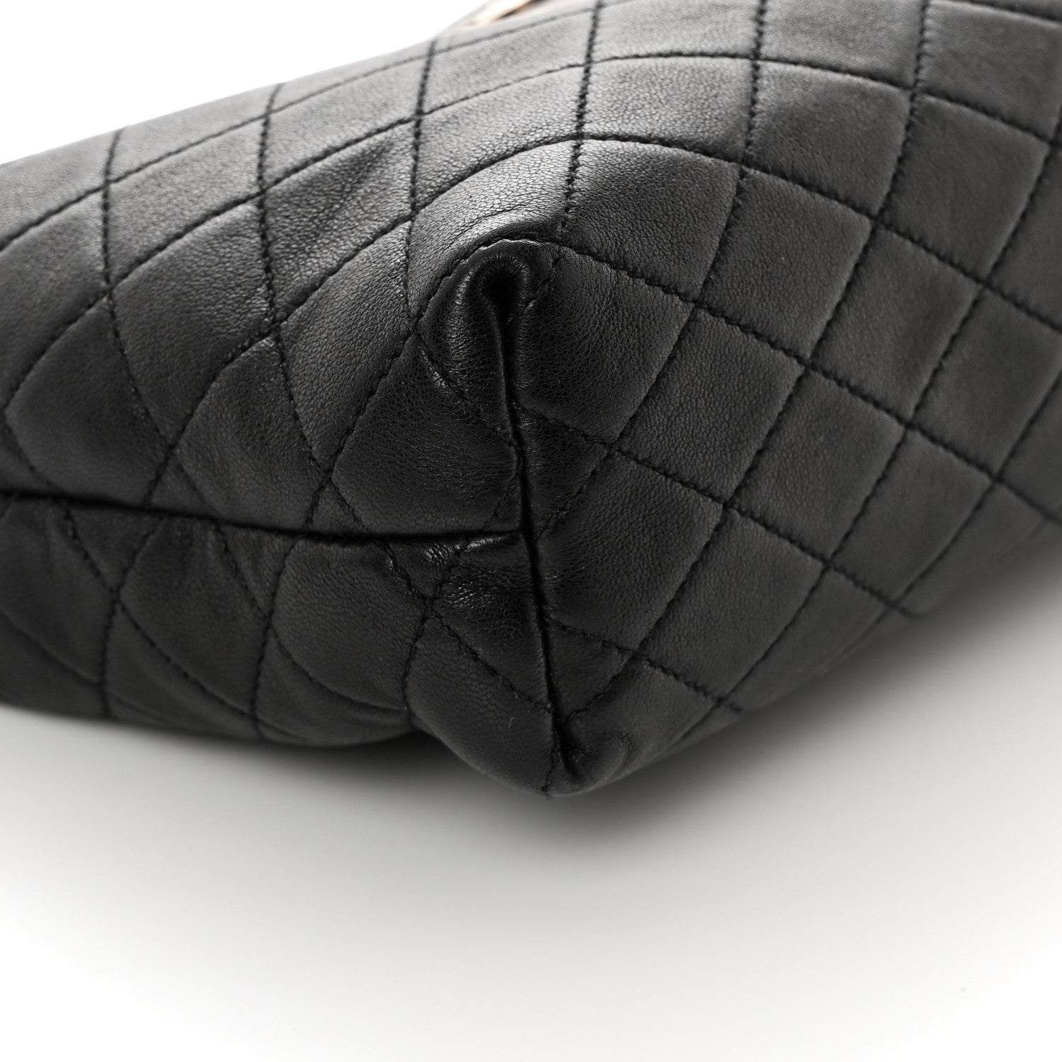 Saint Laurent Lambskin Quilted Gaby Cosmetic Pouch Black 8 of 12