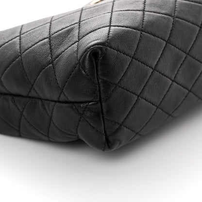 Saint Laurent Lambskin Quilted Gaby Cosmetic Pouch Black 8 of 12