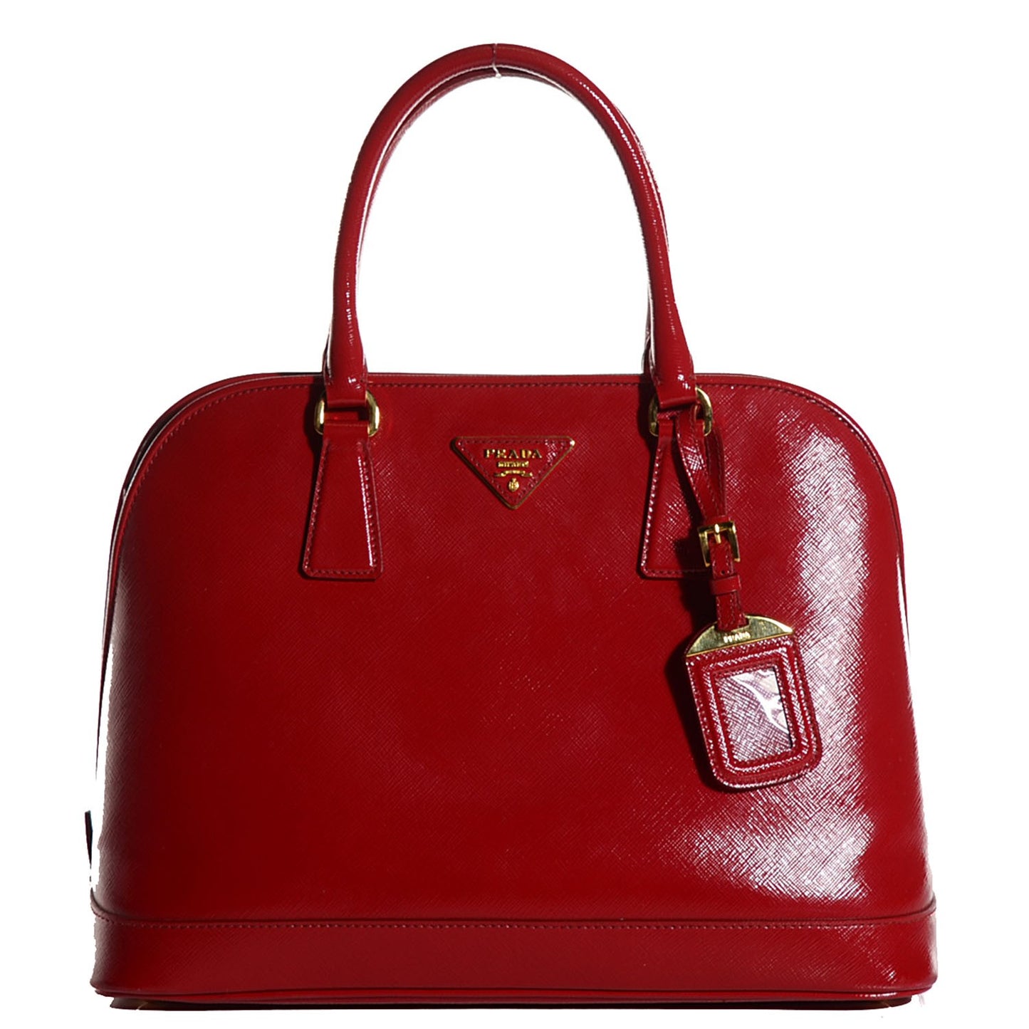 Saffiano Vernice Open Promenade Tote Rosso