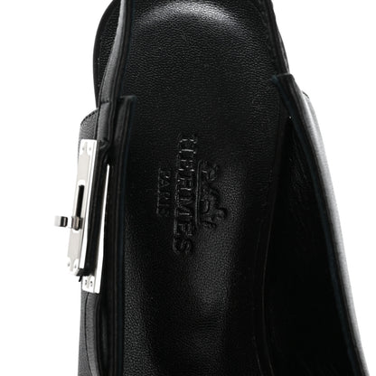 Hermes Nappa Lover 80 Slingback Pumps 36 Black 7 of 9