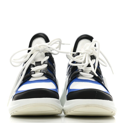 Louis Vuitton Calfskin Technical Nylon LV Archlight Sneakers 38 Blue Roi 2 of 10