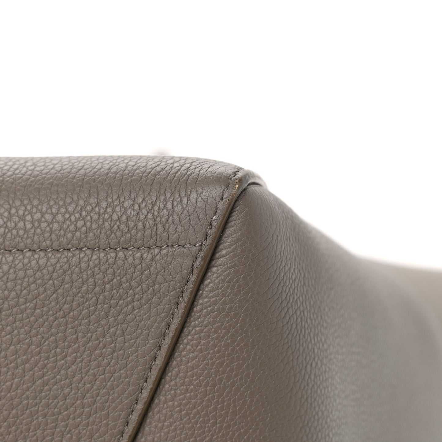 Soft Grained Calfskin Sangle Bucket Bag Taupe