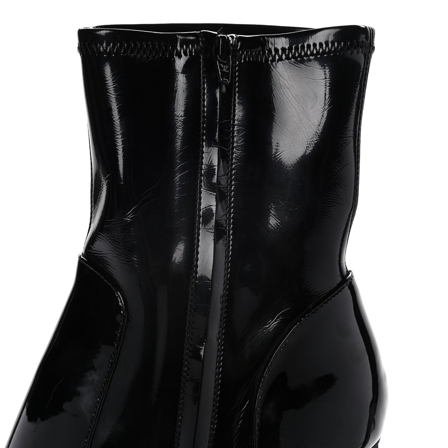 Patent Uniformes Silhouette Ankle Boots 38 Black