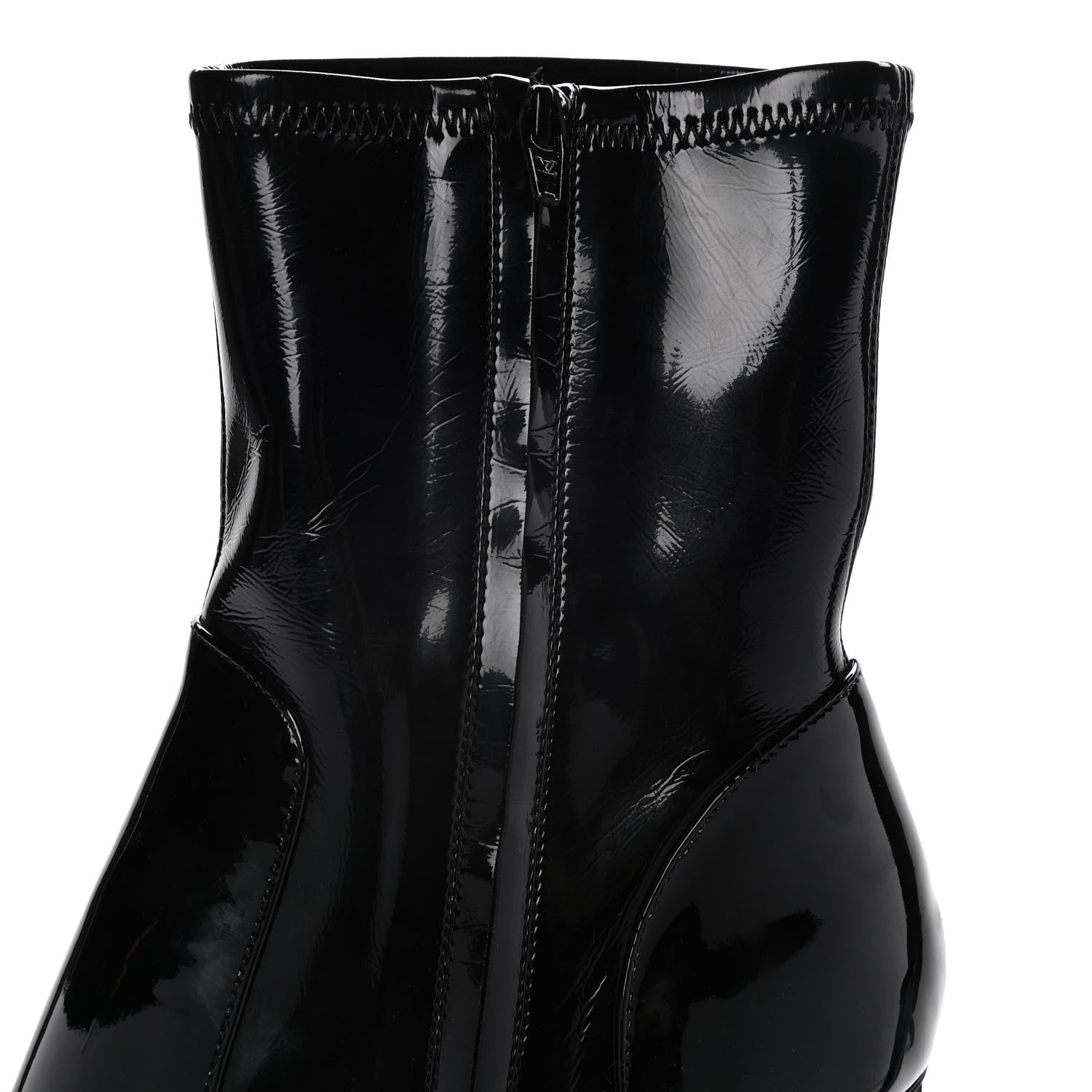 Louis Vuitton Patent Uniformes Silhouette Ankle Boots 38 Black 13 of 14