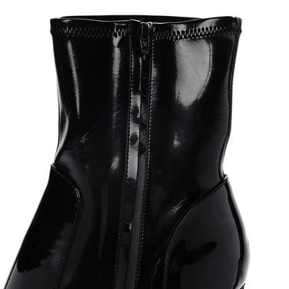 Louis Vuitton Patent Uniformes Silhouette Ankle Boots 38 Black 13 of 14