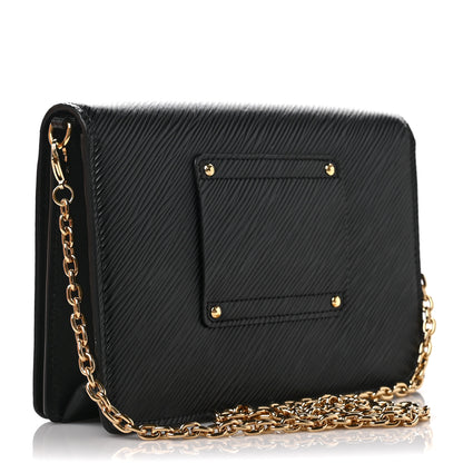 Louis Vuitton Epi Twist Belt Chain Wallet Black 3 of 9