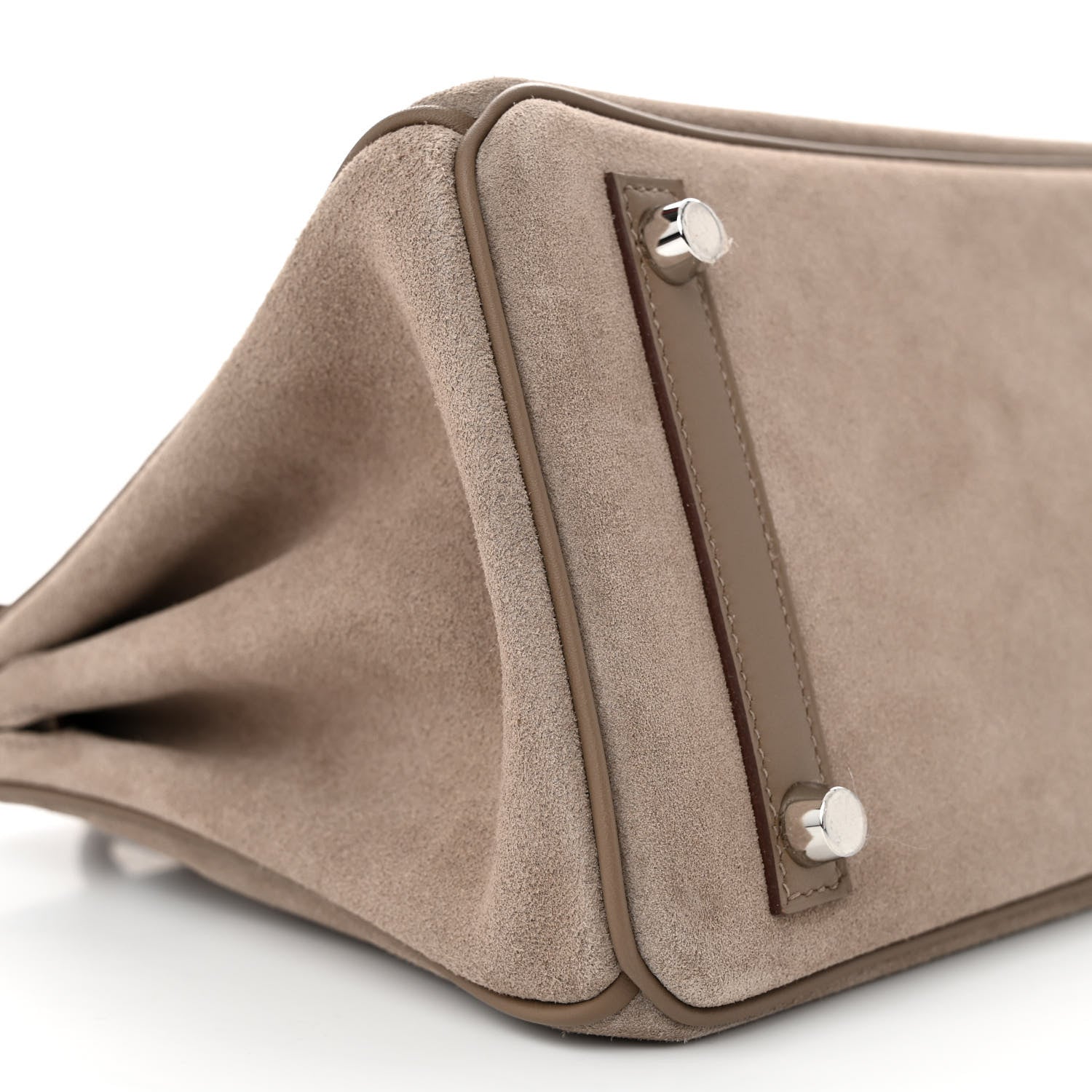 Hermes Veau Doblis Swift Grizzly Birkin 25 Etoupe 8 of 10