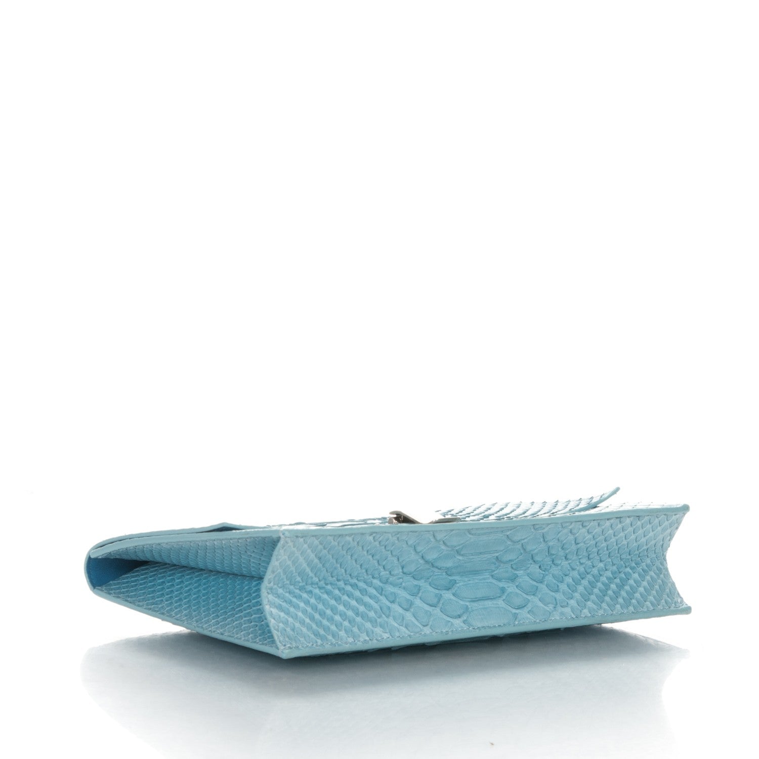 Proenza Schouler Python Small Lunch Bag Clutch Light Blue 4 of 7