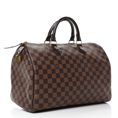 Louis Vuitton Damier Ebene Speedy 35 3 of 12
