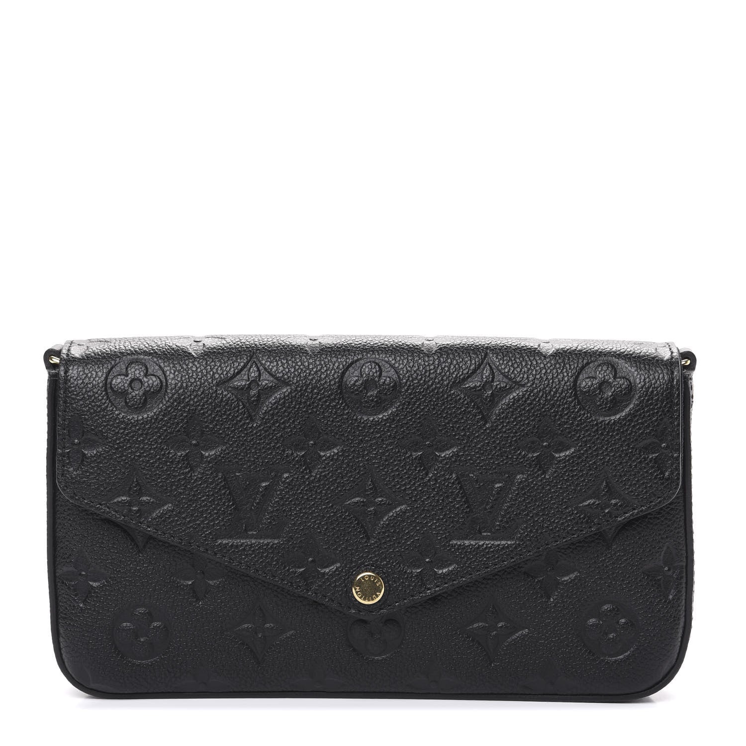 Louis Vuitton Empreinte Pochette Felicie Chain Wallet Black 1 of 8