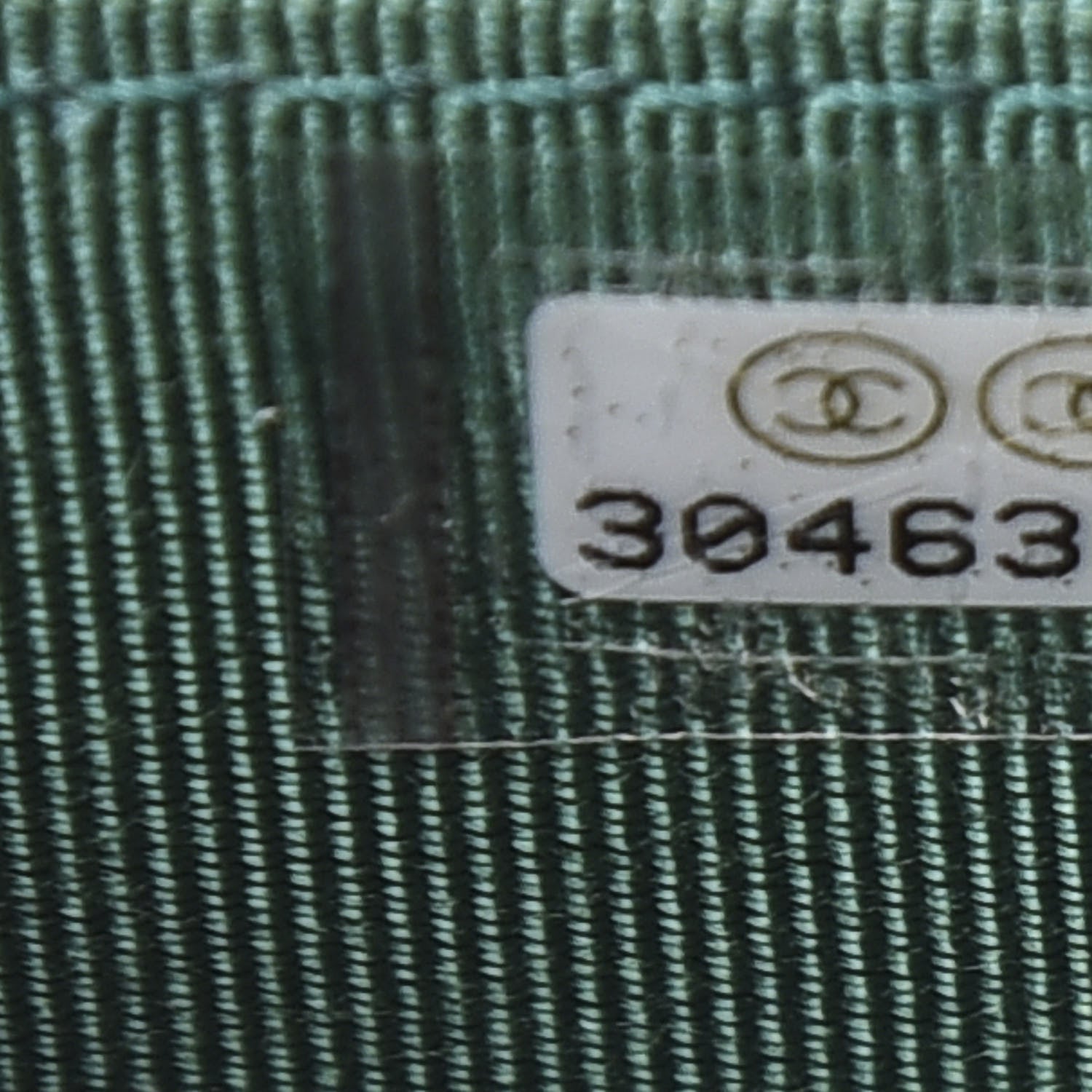Chanel Caviar Quilted Card Holder Wallet Green 9 of 10