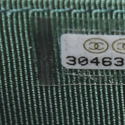 Chanel Caviar Quilted Card Holder Wallet Green 9 of 10