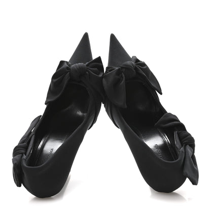 Balenciaga Stretch Cupro Nylon Jersey Knife Knot 110mm Pumps 36 Black 2 of 9